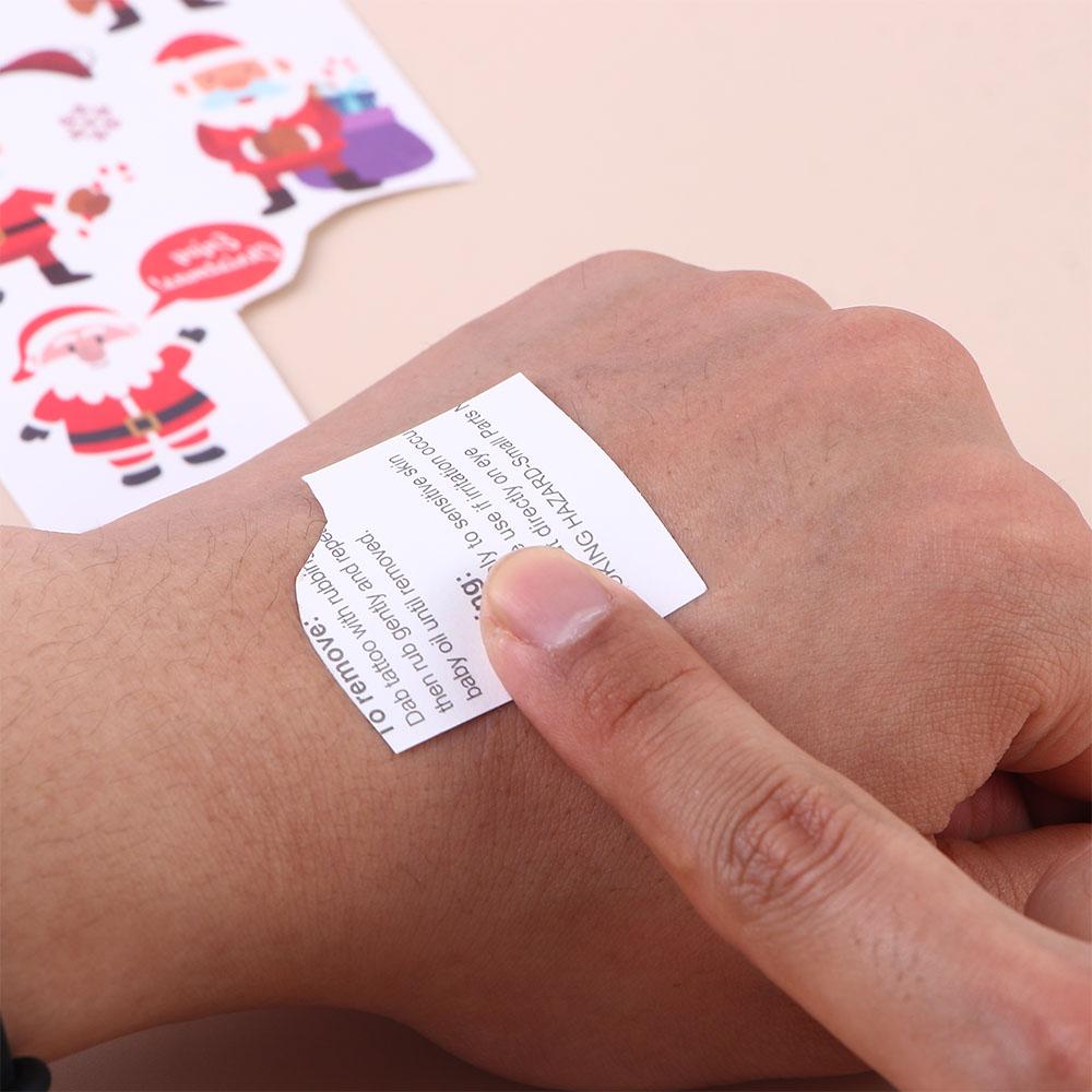 Arm Neck Leg Decorate Gift Temporary Tattoos Fake Tattoo Christmas Tattoo Stickers Body Art Decals