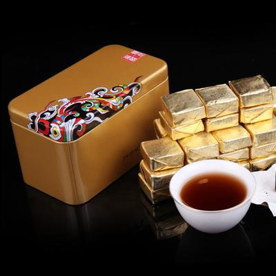 Yunnan Pu'er Ripe Tea Xiaotuo Tea 250g/portion Aged Pu'er Small Gold Brick Tea