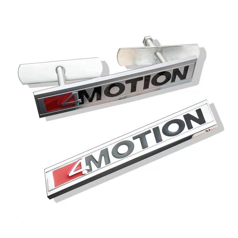 3D Metal 4 MOTION Front Grille Badge Sticker Car Rear Trunk Body Emblem for GOLF Polo Tiguan Jetta Car Styling