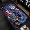 New Keyboard Pad Lock Edge Extended Mousepad Office PC Black And White Manga Desktop Protection Mat Dragon Design Mouse Pad Rug