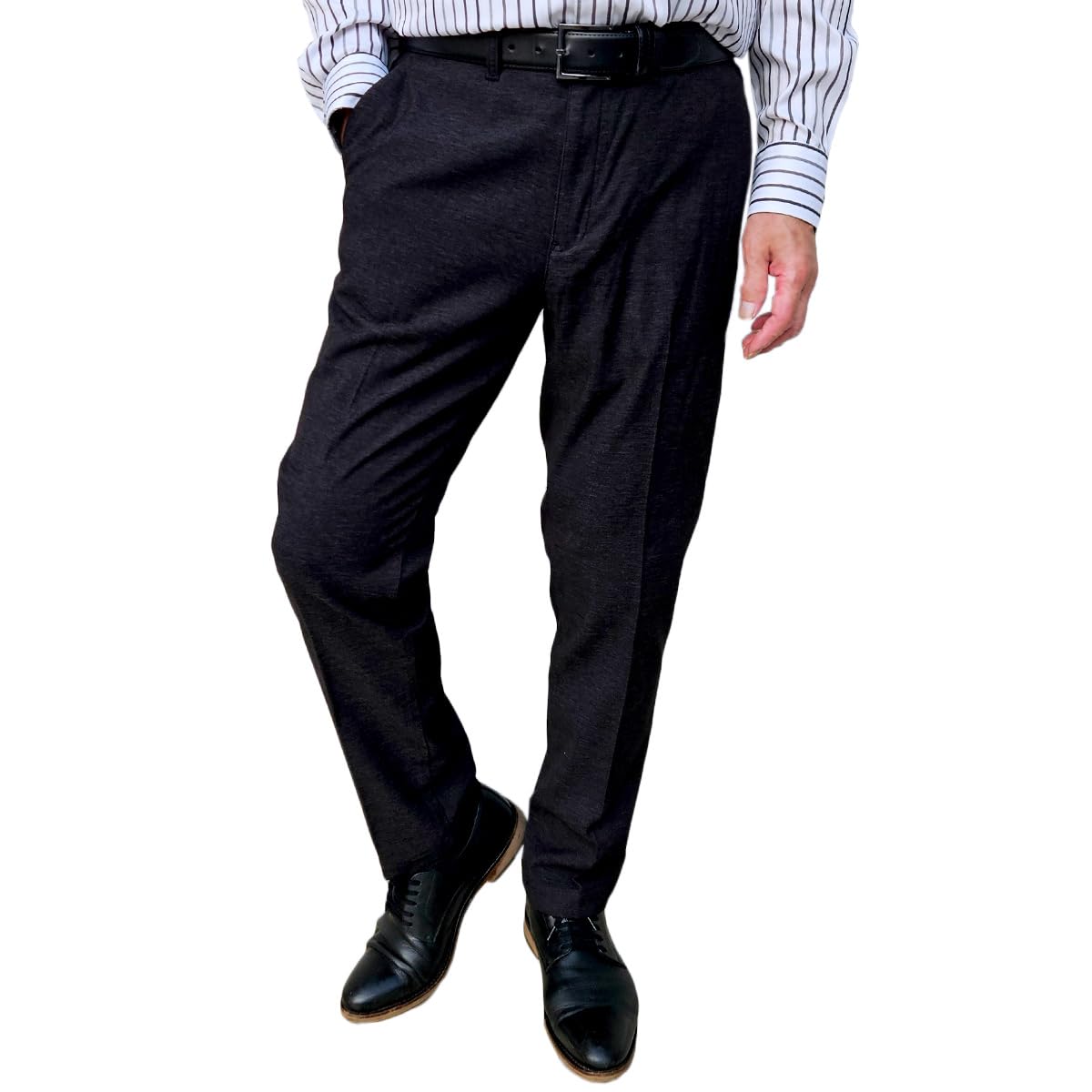 

[PARIS 16e] Men s Slacks, Hemmed, Autumn/Winter, Warm Pants, Business, No Pleats, Slim Fit, Stretch, Black, LL (Size 76)