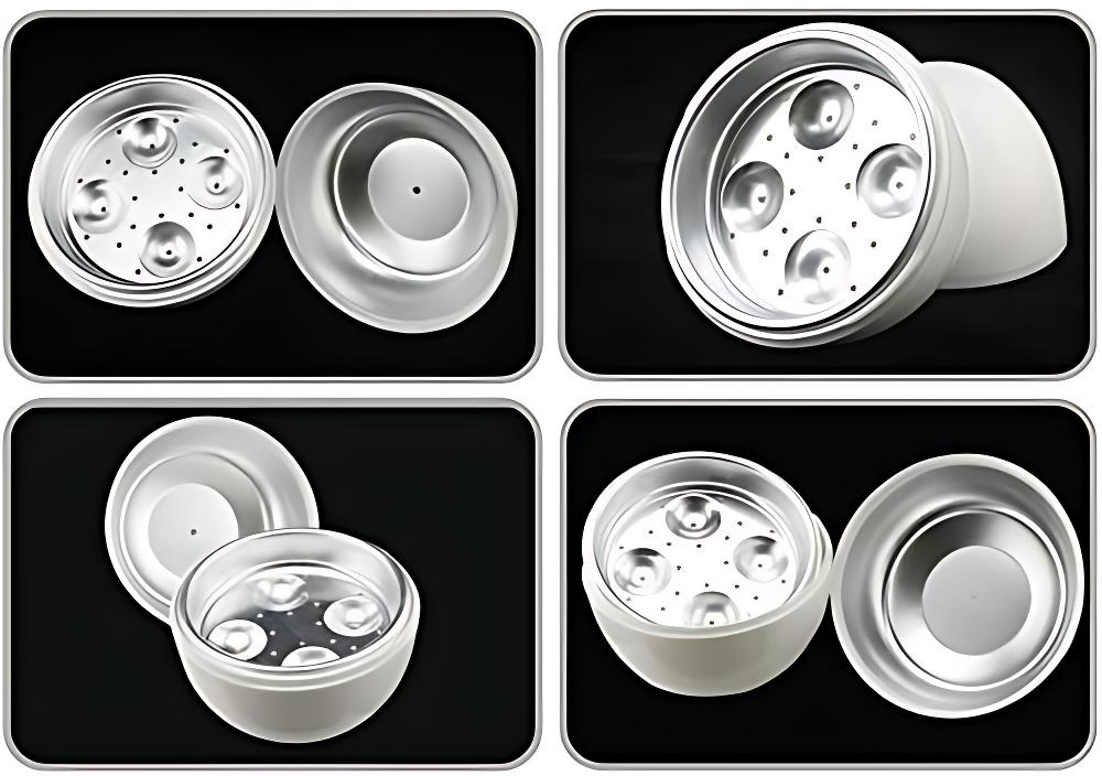 White PP Steamer 13.5 x 14 x 15.5 cm Microwave Safe 1 Piece Package Contents Steamer