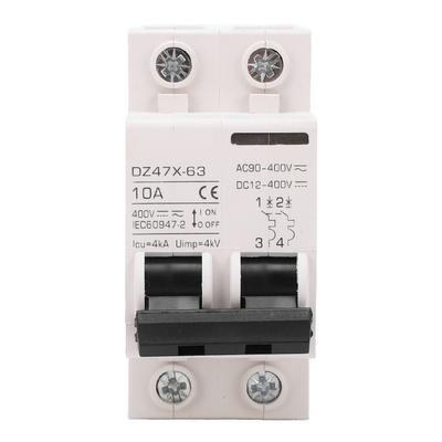 Leitungsschutzschalter 2P 10A 400V AC DC MCB Fehlerstromschutzschalter für Haus Solaranlage