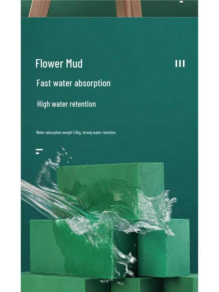 Dried Floral Foam Water-Absorbing Sponge for Fresh or Dried Flower Arrangements