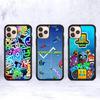 Oyun Geometry Dash iPhone 11 12 13 14 15 16 17 Pro Max Plus için Darbeye Dayanıklı TPU+PC Arka Telefon Kılıfları