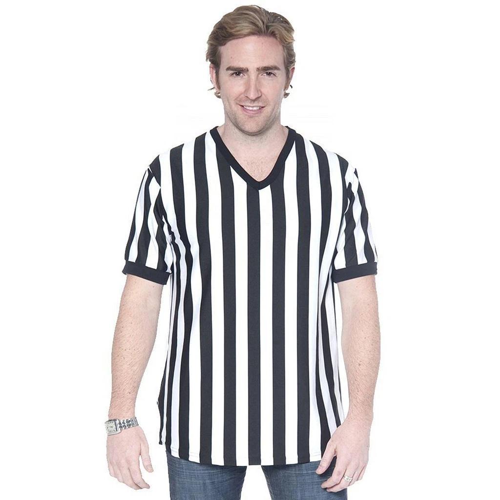 REFEREE MENS REF V NECK T-Shirt TEE UNIFORM JERSEY 2XL