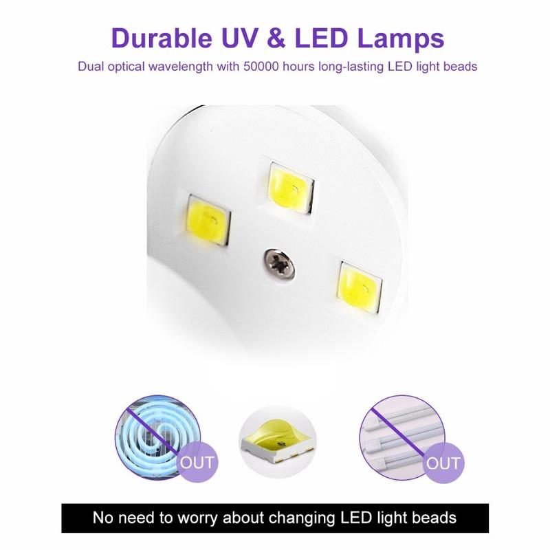 1 Pcs Egg Shape UV LED Lamp for Nail Single Finger Lamp Nail Gel Polish Dryer Drying Machine Smart Sensor 45s / 60s USB Connector