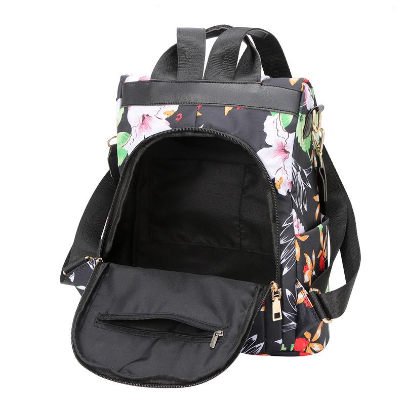 Junior High School Large Capacity Korean Style Printed Backpack for Girls