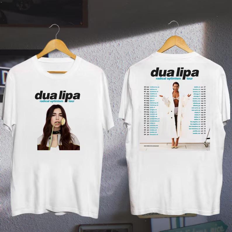 26 Dua Lipa Radical Optimism Tour 2025 Shirt Dua Lipa Fan Gift Unisex T-Shirt M