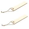 Wooden DIY Craft Bookmark - Unpolished Rectangular Hanging Tag