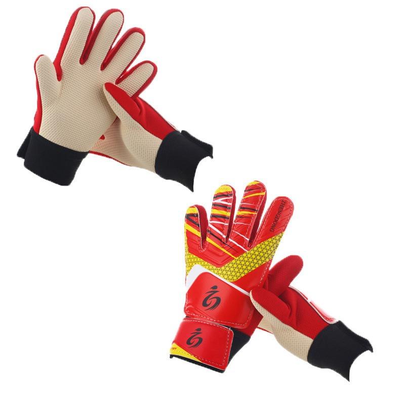 Kid s Soccer Gloves Guantes Children Soft Goalkeeper Gloves Children Riding Scooters 5 красный