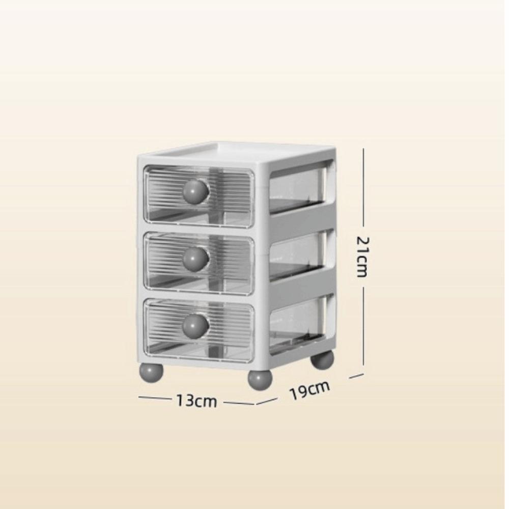 Mehrschichtige Aufbewahrungsbox aus Kunststoff Große Kapazität Schreibtisch-Organizer-Box Zuhause