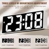 Digital Alarm Clock Led Electronic Clock Snooze Temperature Adjustable Brightness Control For Home Bedroom Office