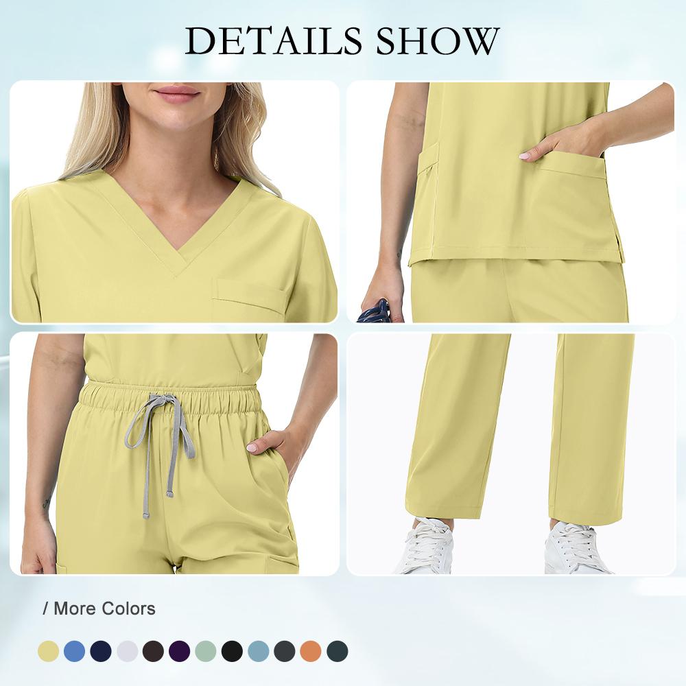 Hot Sale Soft Polyester Hospital Doctor Scrubs Nurses Accessories Nursing Articles Dental Scrub Pet Store Veterinary Uniform New