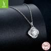 One Carat Mozzarella Diamond Necklace Noble And Elegant S925 Silver Collarbone Chain Jewelry Msn002