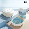 1 Pcs Braces Case With Mirror Dental Retainer Box Case Magnetic Aligner Mouth Guard Container For Teeth Travel False Denture Box