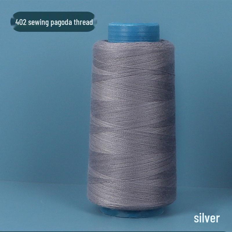 402 Polyester Thread: Black & White Sewing Thread for Hand Needlework and Household Sewing Machines