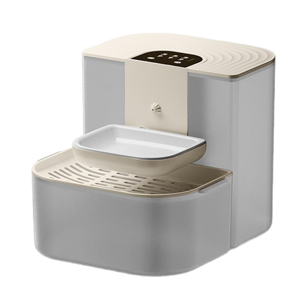 4.5L Wireless Cat Water Fountain No Filter Wastewater Separation Smart Pet Waterer Rechargeable Automatic Water Dispenser