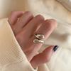 Unique Design Stylish Silver Plated Finger Ring For Women Adjustable And Trendy