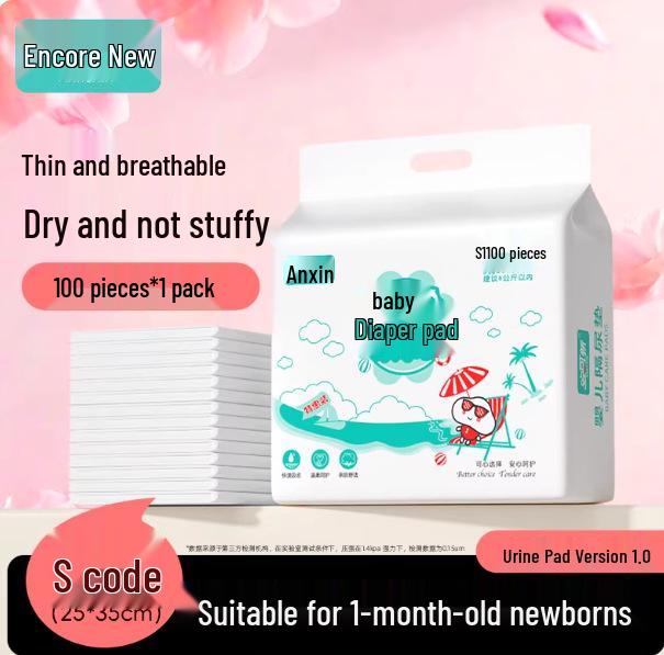 Encore Newborn Waterproof Disposable Urine Pad - Foldable and Anti-Leak Protection for Crib and Changing Table