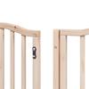 12 Piece Foldable Dog Gate with Door 600 cm Poplar Wood