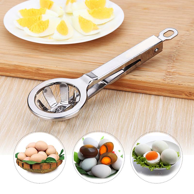 Multifunction Stainless Steel Egg Slicer Eggs Cutting Egg Wedges Fruits Slicing Strawberry Cheese Kitchen Tool