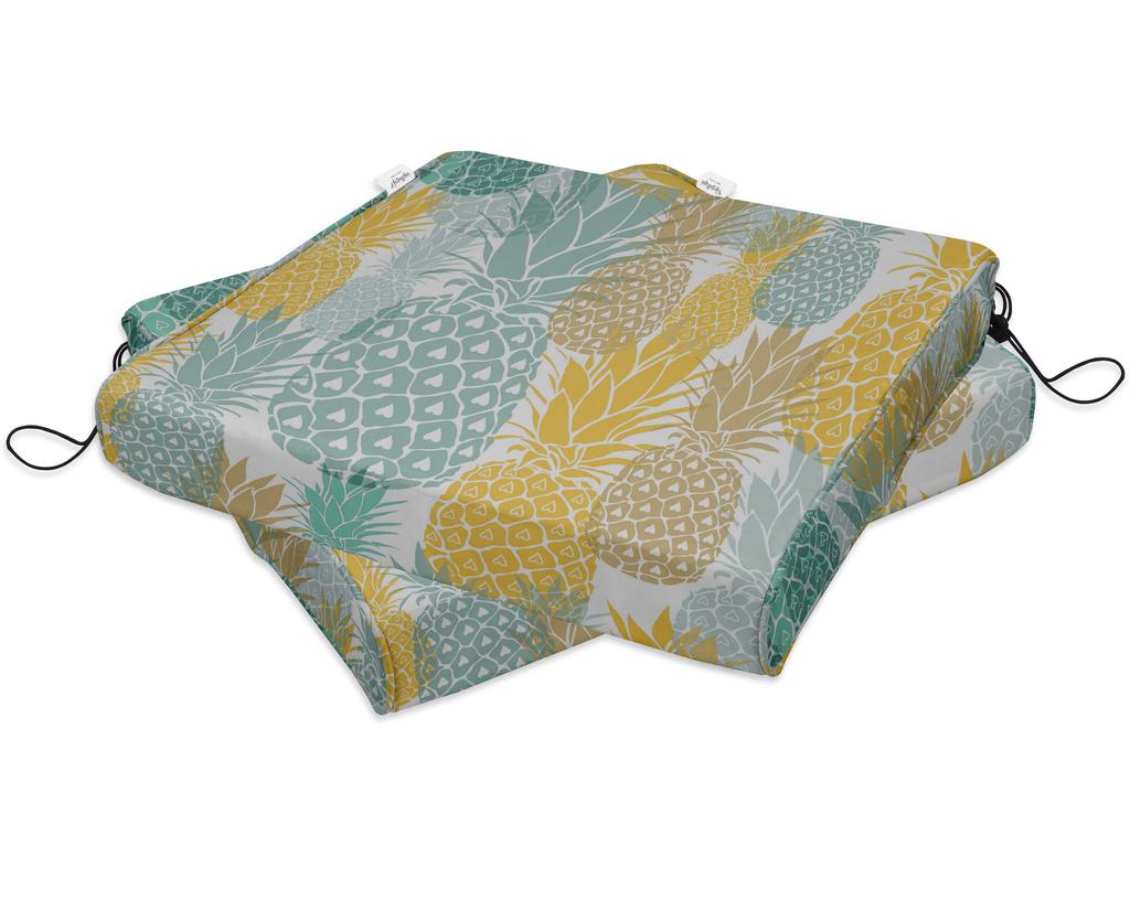 Vargottam Perfect Outdoor Indoor Square Corner Seat Cushions Water-Resistant Lounge Chair 18.5" X 16" Home Office Patio Furniture
