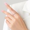 Tancise Classic 925 Sterling Silver Cyrkon Ring Ladies Biżuteria Obietnica ślubna Prezent