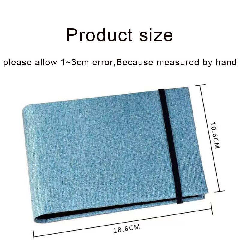 6-tums Fotoalbum Skrivbart Samling av Barns Tillväxtfoton 100 st Högkapacitet Tyg Konstpapper Mellanlägg Album