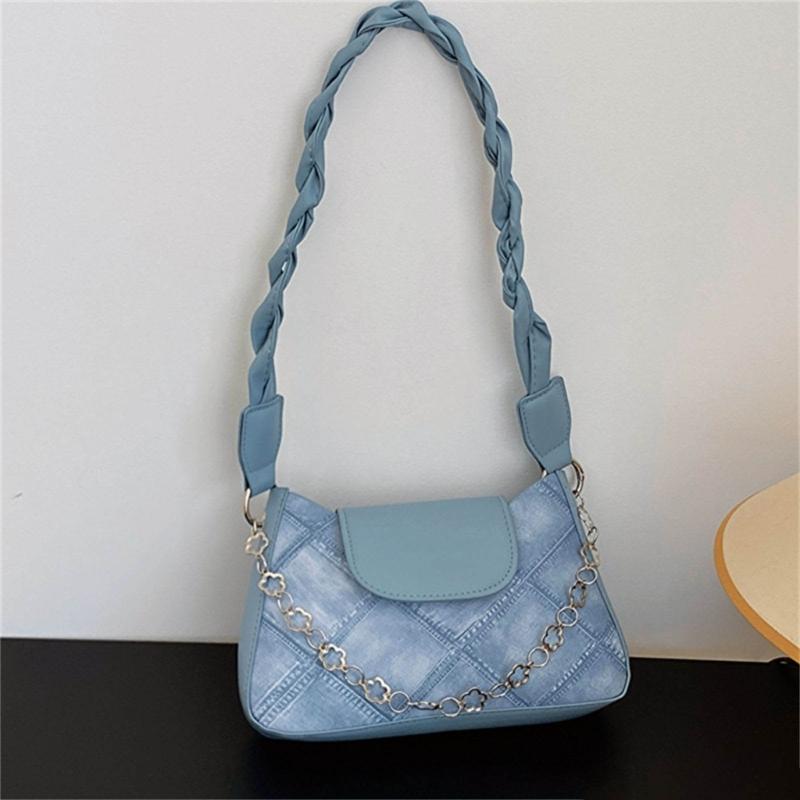 2024 NEW Shoulder Bag PU Leather Underarm Bag for Girl Women Armpit Bag Large Capacity Handbag Shopping Bag