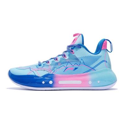 Li Ning Yu Shuai 14 Low Ammortizzazione ad Scossa Elettrica Resistente all'Usura Traspirante Scarpe da Basket Basse Uomo sneaker Azzurro Ghiaccio ABAR123-32
