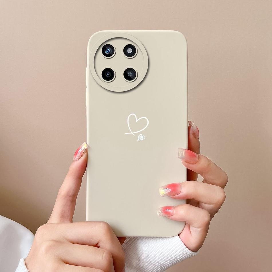 For OPPO Realme 11 4G Phone Cases Fashion Shell Soft Liquid Silicone Camera Protection Back Cover For Realme11 Anti Choc Funda