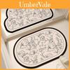 Abstract Shape Diatom Mud Doormat With Quick Drying For Bedroom And Entryway