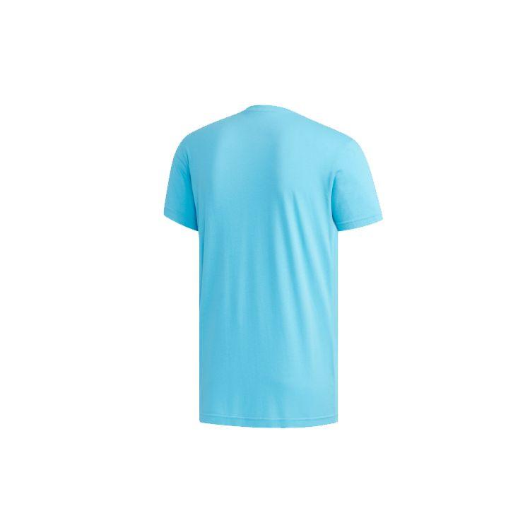 Adidas Neo X Pokémon Collaboration Round Neck Fitted Straight Short Sleeve T-Shirt Men Tops Blue FM0325