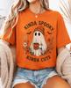 Spooky Ghost Coffee Halloween Shirt, Autumn Graphic Tee