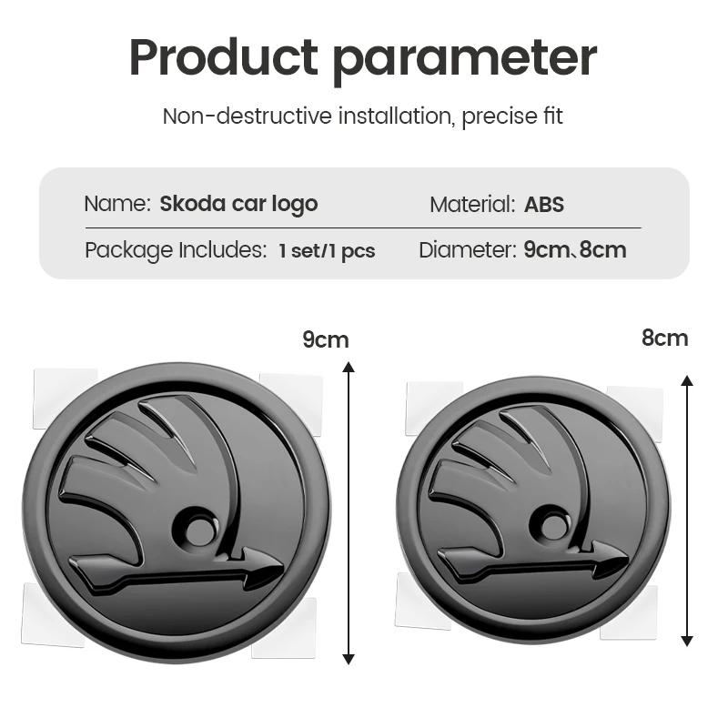 2025 Horké 80mm 90mm ABS Znak Pro Skoda Fabia 1 2 Octavia a7 RS Superb Rapid Yeti Karoq Vision Auto Přední Zadní Kufr Víko