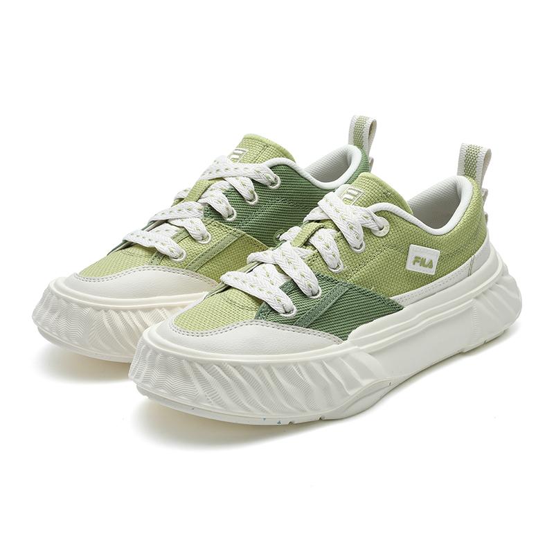 FILA Fosso Retro Casual Fashion Slip Resistant Durable Low Top Canvas Shoes Women sneaker Green F12W422304FGJ