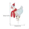 Christmas Lighted Chicken Decoration for Garden