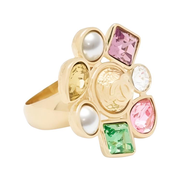 

Chanel 26C Early Spring Resort Collection Original Design Ring Women jewelry Gold AB-26C-ABG993 Box+Padding Board