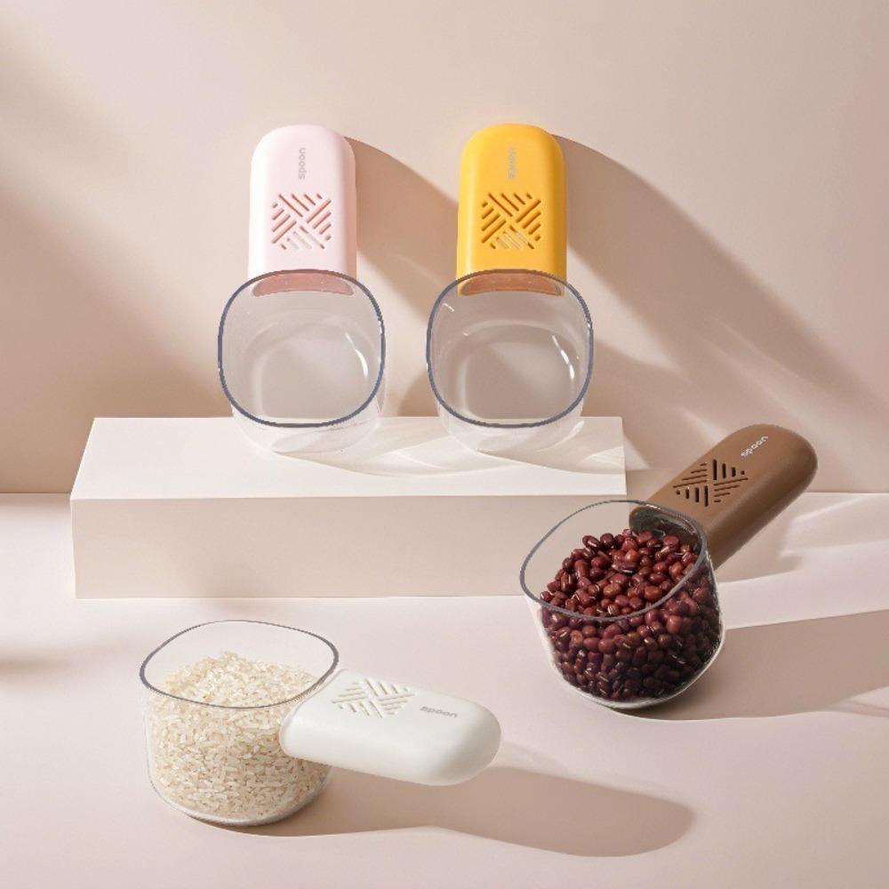With Scale Household Food Spoon PET Grains Digging Noodle Scoop Cute Kitchen Rice Scoop