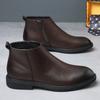 Boots For Men In Autumn And Winter  With Plush Boots  British Style High Top Trendy Versatile Men'S Shoes
