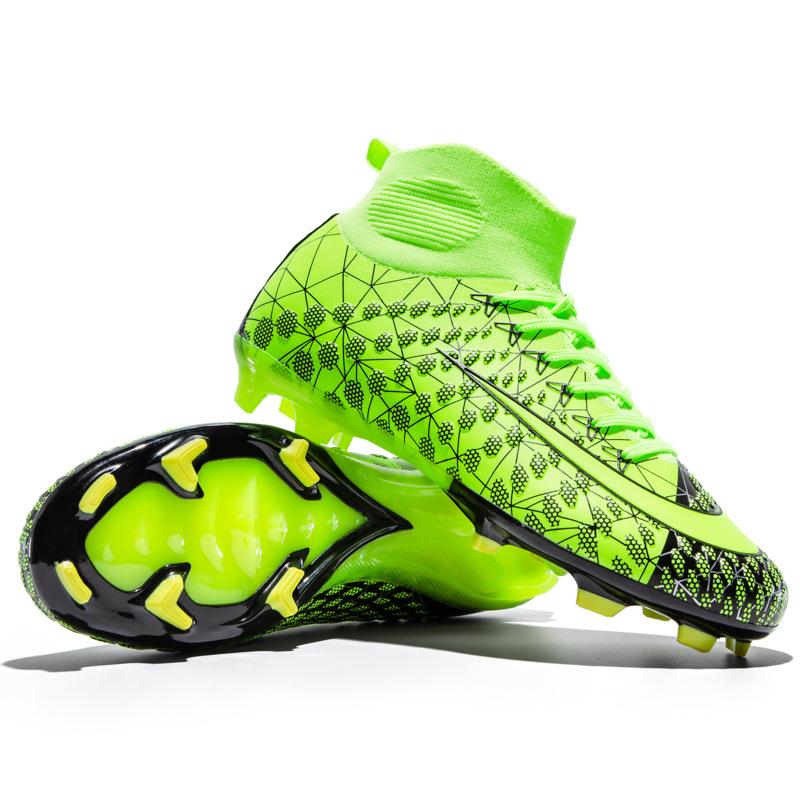 New High-top Sports Football Shoes Men's and Women's Youth Long Nails Broken Nails Professional Game Football Shoes