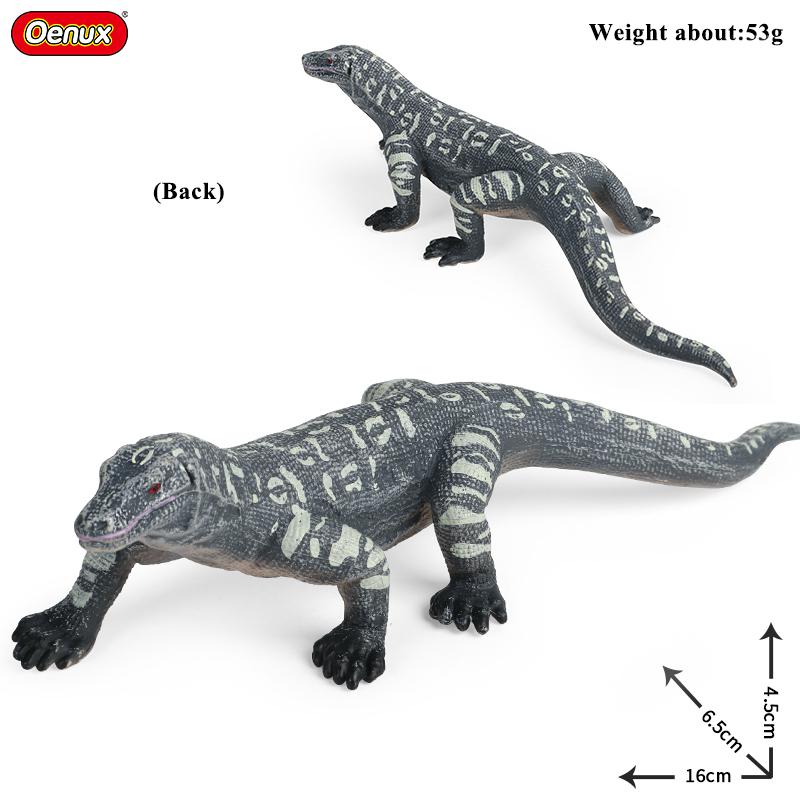 Oenux New Simulation Wild Reptile Animals Action Figures Lizard Model Figurines Kids Education Congnitive Scene Decoration Toy