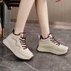 Thick-soled winter new fleece thickened boots to increase height casual sports cotton shoes and warm shoes