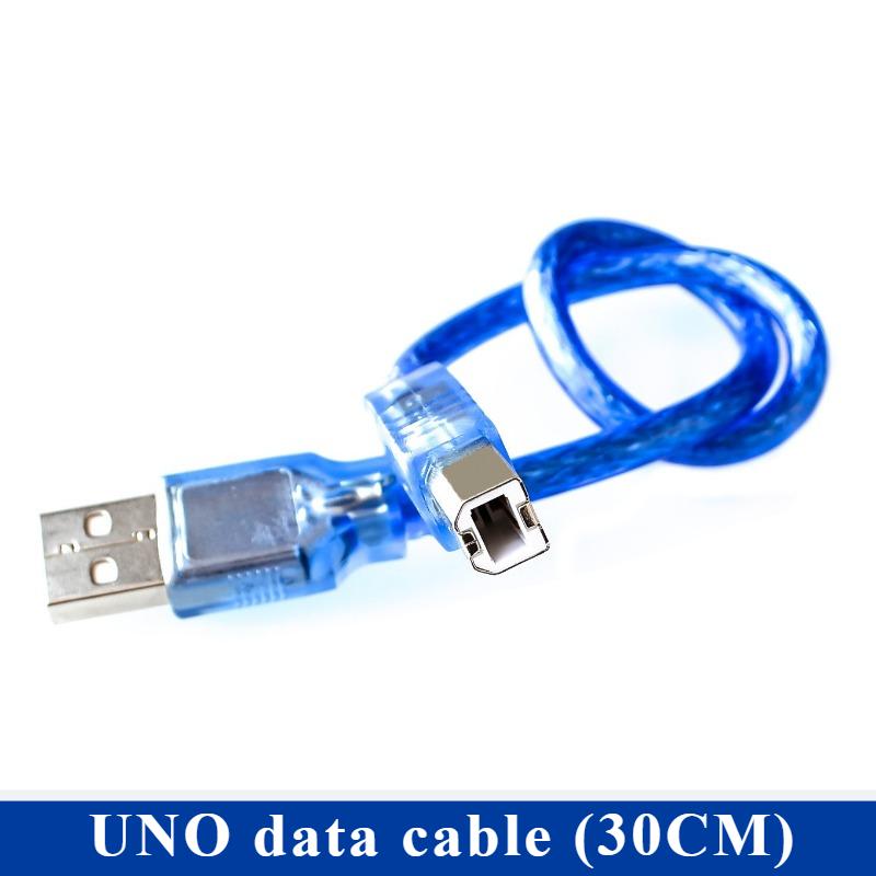

30 см USB-кабель UNO R3 / Mega 2560 R3 / ADK USB-A на USB-B для Arduino MINI TYPE-C MICRO принтерный кабель 30CM UNO