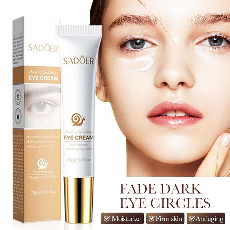 Moisturizing Anti‑Aging Eye Cream, Reduce Dark Circles Puffiness Bags, Firming Lifting Under‑Eye Skin, Hydrate Smoothen Fine Lines Eye Care 20g
