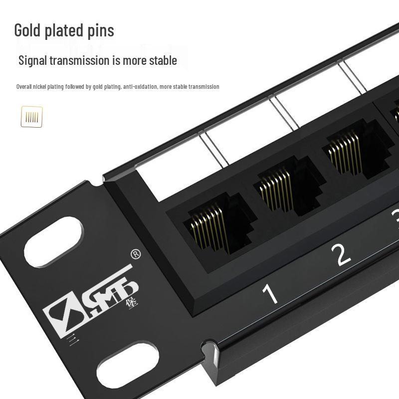 Sanbao Cat5e 48-Port Network & Voice Patch Panel
