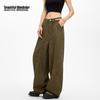 Beautiful Wardrobe Women's High-Waist Pure Cotton Loose Casual Pants