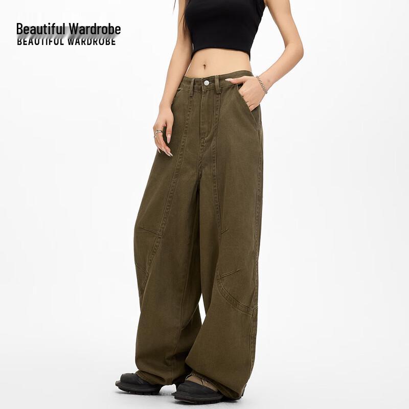 Beautiful Wardrobe Women's High-Waist Pure Cotton Loose Casual Pants