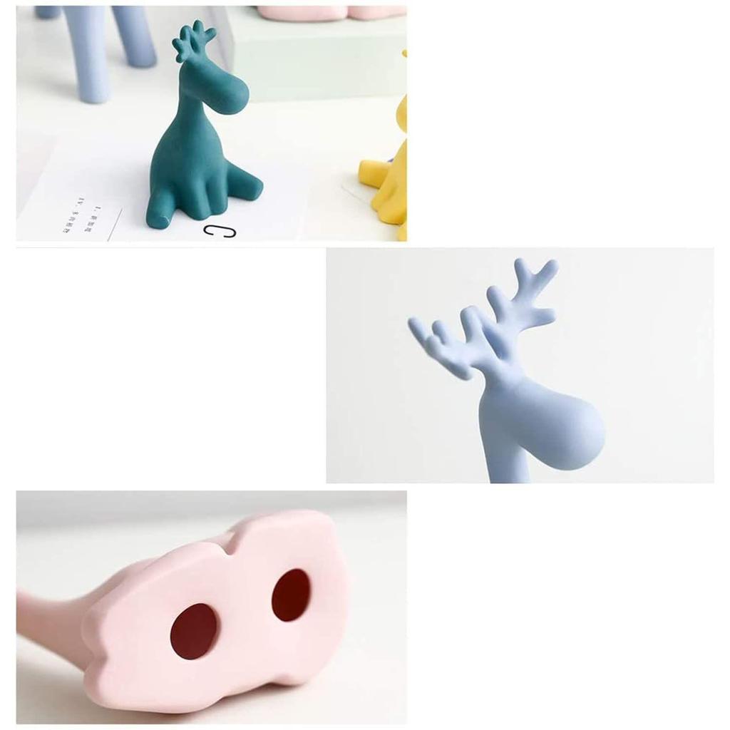Reinfamilie-statue for hjemmedekor | Resin-figursett (Pakke med 4 stk.,)